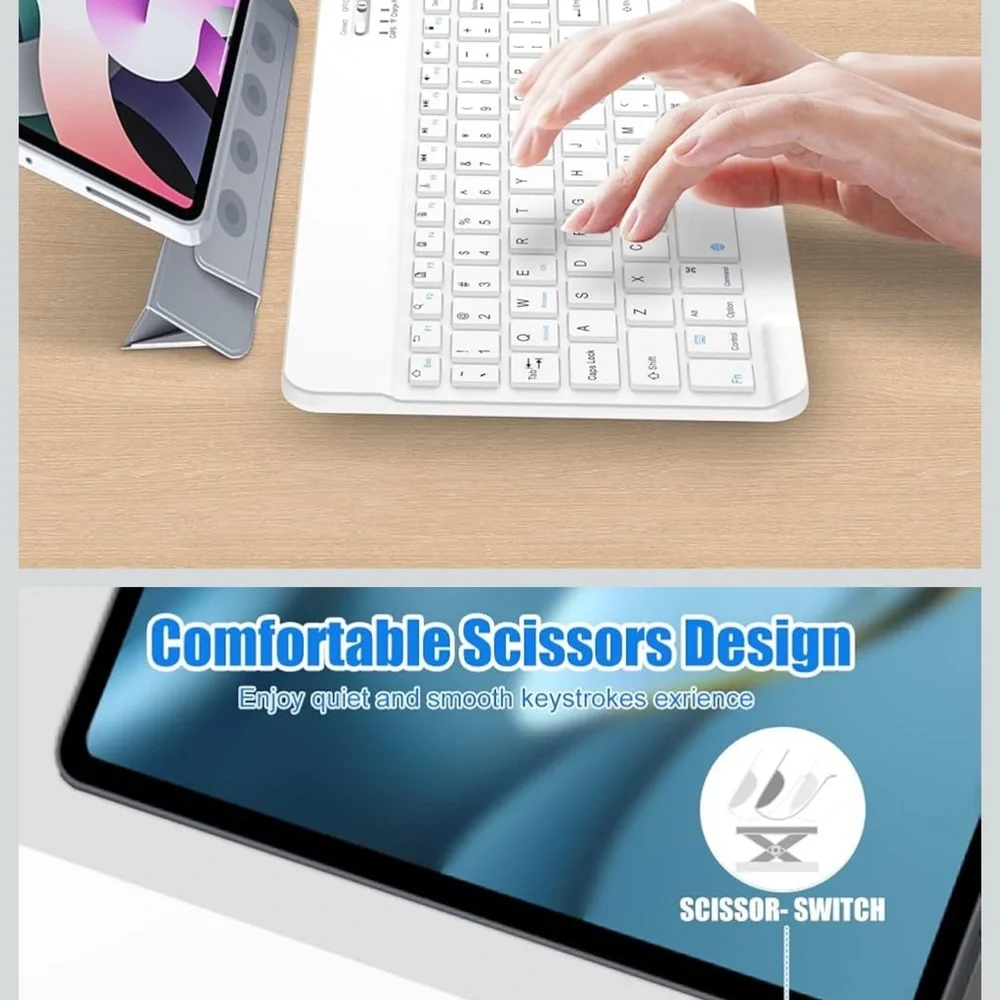 White Bluetooth Keyboard